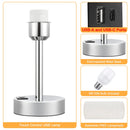 Axyaa Touch Control Bedroom Nightstand Lamp with USB A+C Port