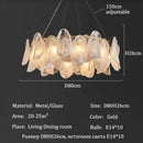 Axyaa Crystal Chandelier LED Pendant Lamp - Luxury Home Decor Lighting