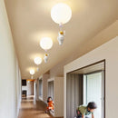 Axyaa Nordic Astronaut PVC Ball LED Pendant Lamp for Children's Nursery Room
