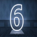 Light-Up Neon Number Signs by Axyaa with Dimmer - USB Powered