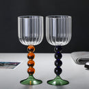 Axyaa Nordic Ripple Red Wine Glass, 360ml, Creative Design, 1 Piece