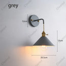 Axyaa Color Iron Wall Lamp for Living Room, Bedroom, Hallway - Retro Creative LED Lighting