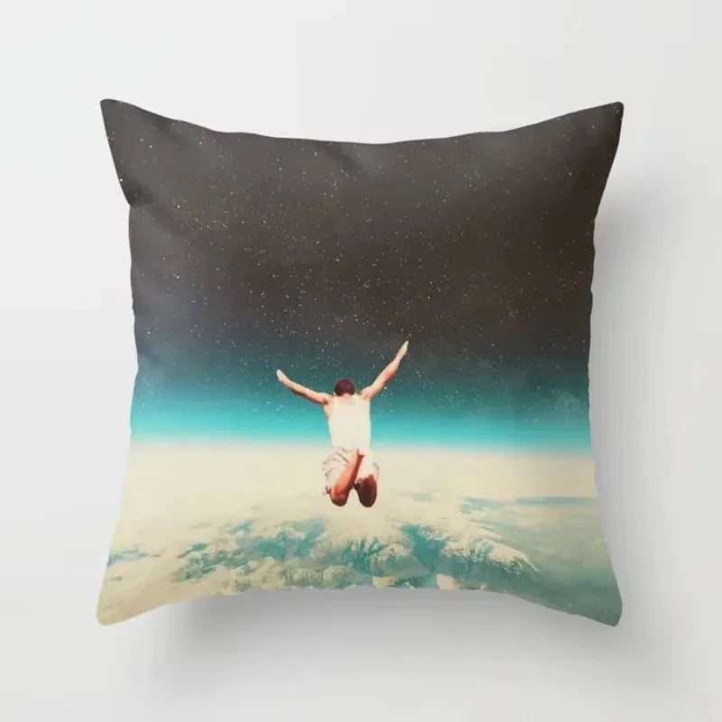 Axyaa Starry Sky Moon Cushion Cover - 45X45CM