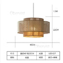 Axyaa Handmade Hemp Rope Chandelier, Vintage LED Pendant Lights for Dining Room