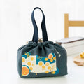 Axyaa Canvas Thermal Lunch Bag for Women & Children: Japanese Style Bento Box Thermo Pouch & Food Container