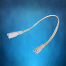 Axya 20cm Double End 3 Pin LED Tube Connector Extension Cord White