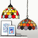 Axyaa Tiffany Pendant Lamp: Colorful Retro Chandeliers for Dining Room, Bedroom, and Restaurant