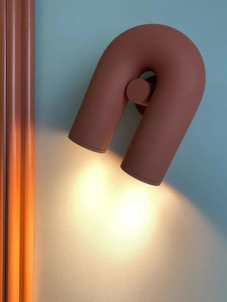 Axya U-Shaped LED Wall Lamp for Minimalist Living Room, Staircase & Corridor