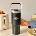 Axyaa 30oz Insulated Water Bottle Hot & Cold Drinks Travel Mug Thermos