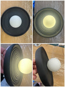 Axyaa Round Glass Shade Wall Light for Minimalist Living