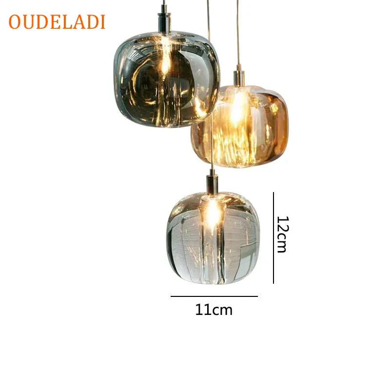 Axya Crystal Pendant Lights: Elegant Home Decor and Kitchen Island Illumination