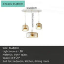 Axyaa Amber Glass Ceiling Chandelier Pendant Light for Living Room Bedroom Kitchen