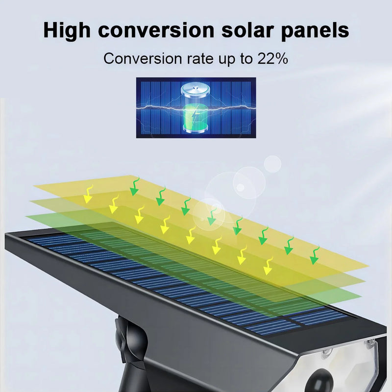 Axyaa Solar Motion Lights 3 Modes Outdoor Waterproof Pathway Spotlights
