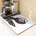 Axyaa Astronaut Silicone Dish Mat - Space Style Diatomaceous Earth Kitchen Accessory