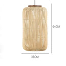 Axyaa Handmade Rattan Pendant Lamp LED Chandelier for Home Decor