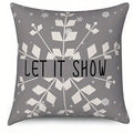 Axyaa Believe Merry Christmas Let It Show Cushion Cover for Sofa Bedroom Car