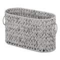 Axyaa Woven Toilet Paper Storage Basket with Handles | Large Capacity Bathroom Organizer