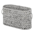 Axyaa Woven Toilet Paper Storage Basket with Handles | Large Capacity Bathroom Organizer