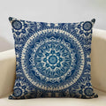 Axyaa Hamsa Cushion Cover, Mandala Sofa Pillow Case, 45x45cm