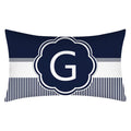 Axyaa Blue Stripe Pillowcase 30X50 for Sofa Chair Decor
