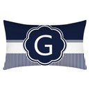 Axyaa Blue Stripe Pillowcase 30X50 for Sofa Chair Decor