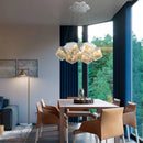 Axyaa Modern Gypsophila Ceiling Chandelier, Elegant Pendant Light for Bedroom, Living, Dining Room