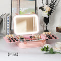Axyaa Rechargeable Beauty Case: Large Capacity Travel Train Box for Stylish Women