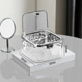 Axyaa Acrylic Hair Clip Organizer with Lid - Headdress & Accessories Holder