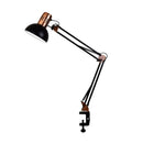 Axyaa Foldable LED Desk Lamp with Clamp, Telescopic Swing Arm for Reading and Study