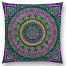Axyaa Boho Rainbow Mandala Pillow Case Sun Moon Flowers Dream Fantasy Cover