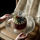 Axya Glass Cake Rack with Tall Feet - Dessert Display Tray for Kitchen