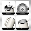 Axyaa Stainless Steel Insulated Travel Cup - Large Capacity Cold Coffee Car Cup