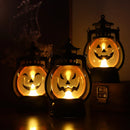 Axyaa Hanging Pumpkin Lantern Light LED Handheld Lamp for Halloween Home Decor