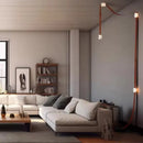 Axyaa Modern Brown Waistband Pendant Light with Artificial Marble Lampshade