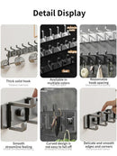 Axyaa Wall Hooks Storage Organizer for Coats, Hats, and Kitchen Utensils