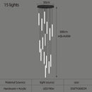 Axyaa Rotating Acrylic Chandelier Pendant Light for Home Living Room Lobby