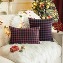 Axyaa Christmas Green Cushions: Soft Nordic Pillows for Living Room Decor