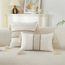Axyaa Geometric Boho Cotton Cushion Cover for Home Decor