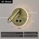 Axyaa Rotatable Black Bronze Wall Lamp Dual Switch LED 3W Wall Sconce