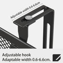 Axyaa 5 Tier Mesh Wall File Organizer with Bottom Tray - Vertical Hanging Folder Holder