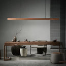 Axyaa Pine Black Walnut Chandelier: Nordic Modern Pendant Light for Kitchen Island & Office