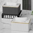 Axya Marbling Paper Tissue Storage Box: Creative, Vertical Pattern for Car, Home, Hotel