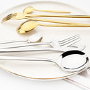 Axyaa 24-Piece Stainless Steel Cutlery Set - Complete Dinnerware Tableware Set