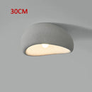 Axyaa Wabi Sabi Style Ceiling Lamp - Modern Nordic Minimalist Gray White LED Room Decor