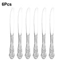 Axyaa 30-Piece Stainless Steel Cutlery Set - Elegant Western Dinnerware
