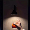 Axyaa Nordic Designer Brushed Metal Small Wall Lamp Cone-shaped Wall Light