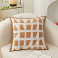 Axyaa Geometric Jacquard Pillowcase Decor Home Sofa Throw Cushion Cover 48x48cm