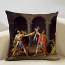 Axyaa Neoclassicism Napoleon Oil Painting Cushion Cover