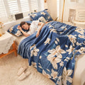 Axyaa Cartoon Strawberry Fleece Blanket: Soft Warm Winter Bed Sofa Nap Plush Shawl Blanket