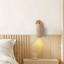 Axyaa Yellow Travertine Headboard Wall Lamp, Vintage Rotatable Reading Light